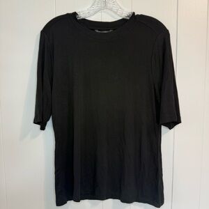 Banana Republic Black M Soft Stretchy Short Sleeve Tee Casual, Lightweight